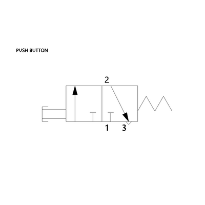 0820402104 NUMATICS/AVENTICS MECHANICAL VALVE<BR>AP SERIES 3/2 SPR RTN 1/8" G (PUSHBUTTON)